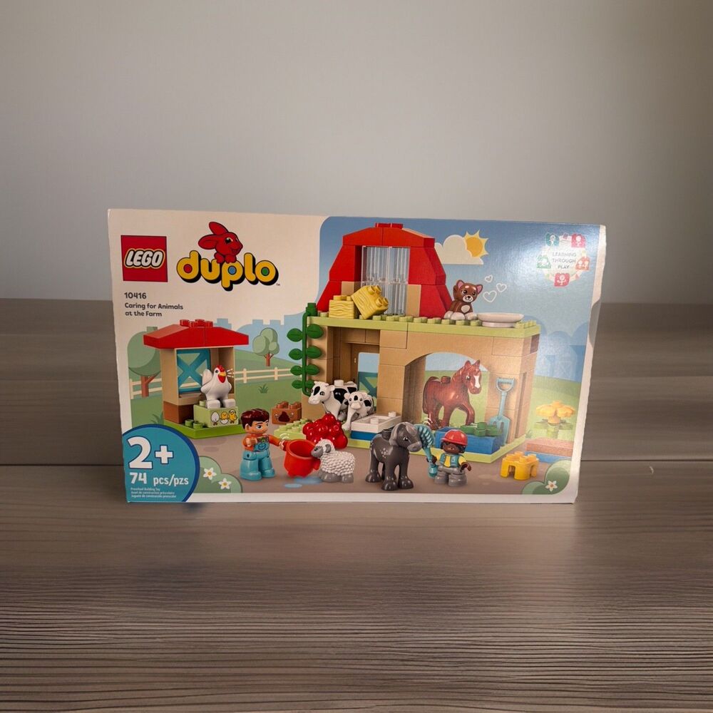 LEGO DUPLO Town Caring for Animals at The Farm Building Toys Playset 10416